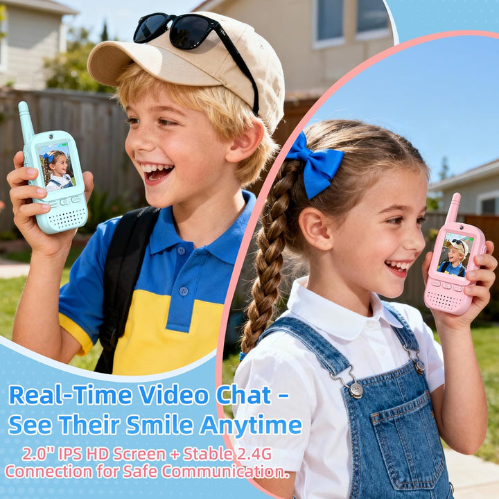 Walkie Talkies de video para niños, paquete de 2 \u2013 Walkie Talk...