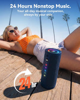 BassBloom Roar 3 Altavoz Bluetooth portátil, sonido potente de 20 W...