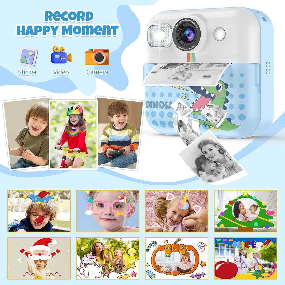 Cámara de impresión instantánea para niños, juguetes para niños peq...