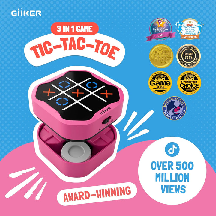 GiiKER Tic Tac Toe Bolt Game, Juegos Portátiles Originales 3-en-1,...