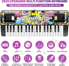 Teclado de piano para niños, piano para niños, teclados musicales de 37 teclas, pianos electrónicos con soporte para libro de música, juguetes musicales para niños pequeños, principiantes