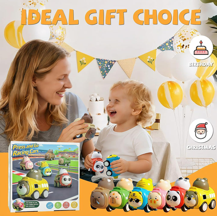 Snugzy Press to Go - Juguetes de coche para niños pequeños de 1 a 3...