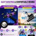 Telescopio para Adultos y Niños, Abertura de 90 mm y 600 mm de Refractor para Principiantes de Astronomía, Telescopio portátil de viaje con Trípode, Adaptador para teléfono, Filtro lunar, Bolsa de transporte y Guía de fases de la Luna