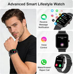 Reloj inteligente para mujeres y hombres, reloj inteligente para mujer de 1.96 pulgadas para responder/hacer llamadas, presión arterial, recursos humanos, monitor de sueño, más de 100 modos deportivos