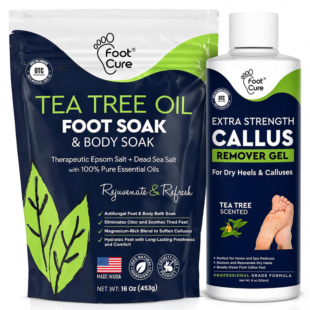 Kit de gel para remojar pies y callos de árbol de té, gel removedor...