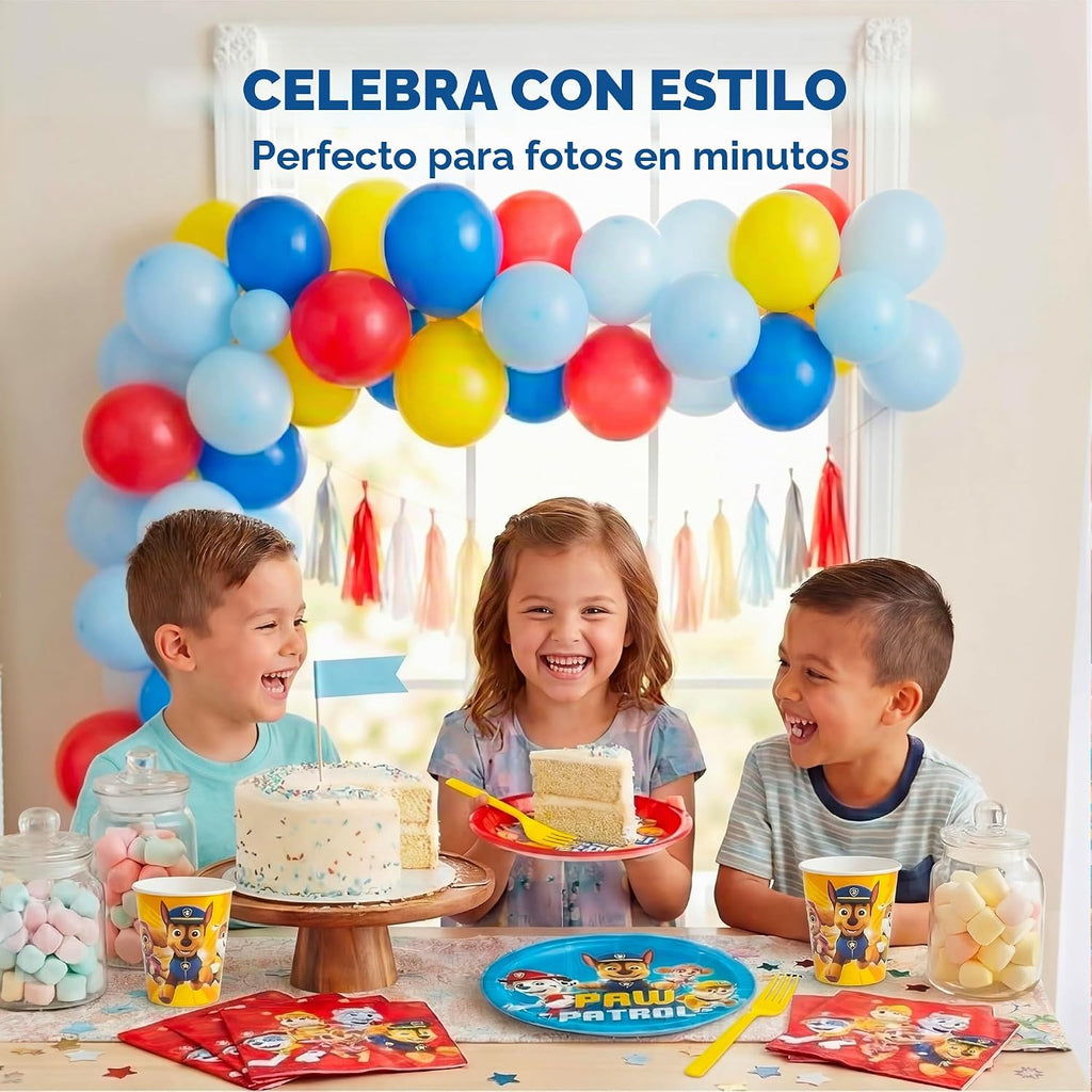 Unique Decoraciones de cumpleaños de Paw Patrol - Juego completo de vajilla