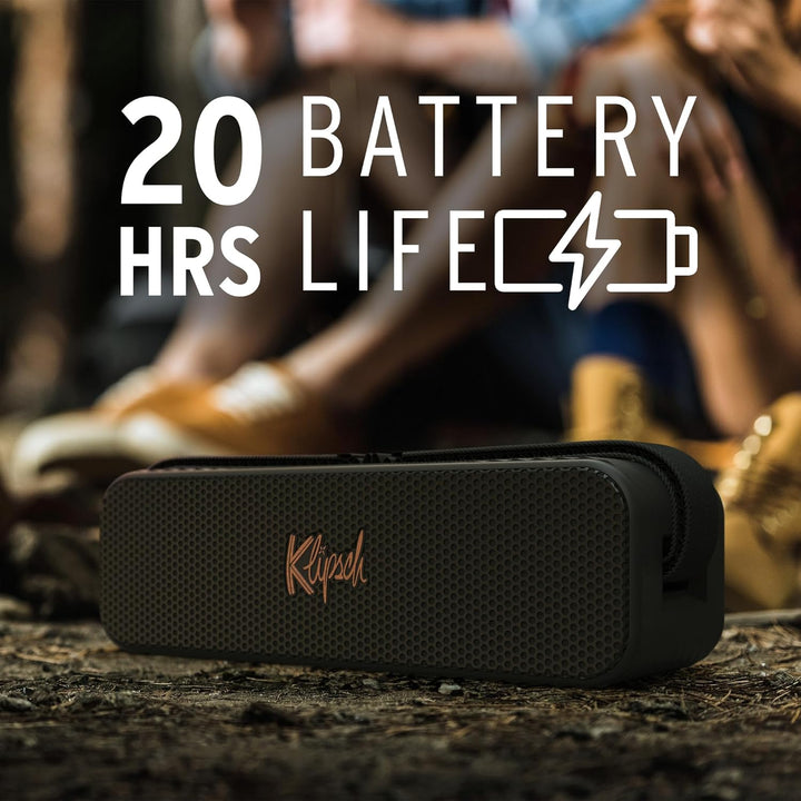 El altavoz Bluetooth portátil Klipsch Detroit con tweeters duales d...