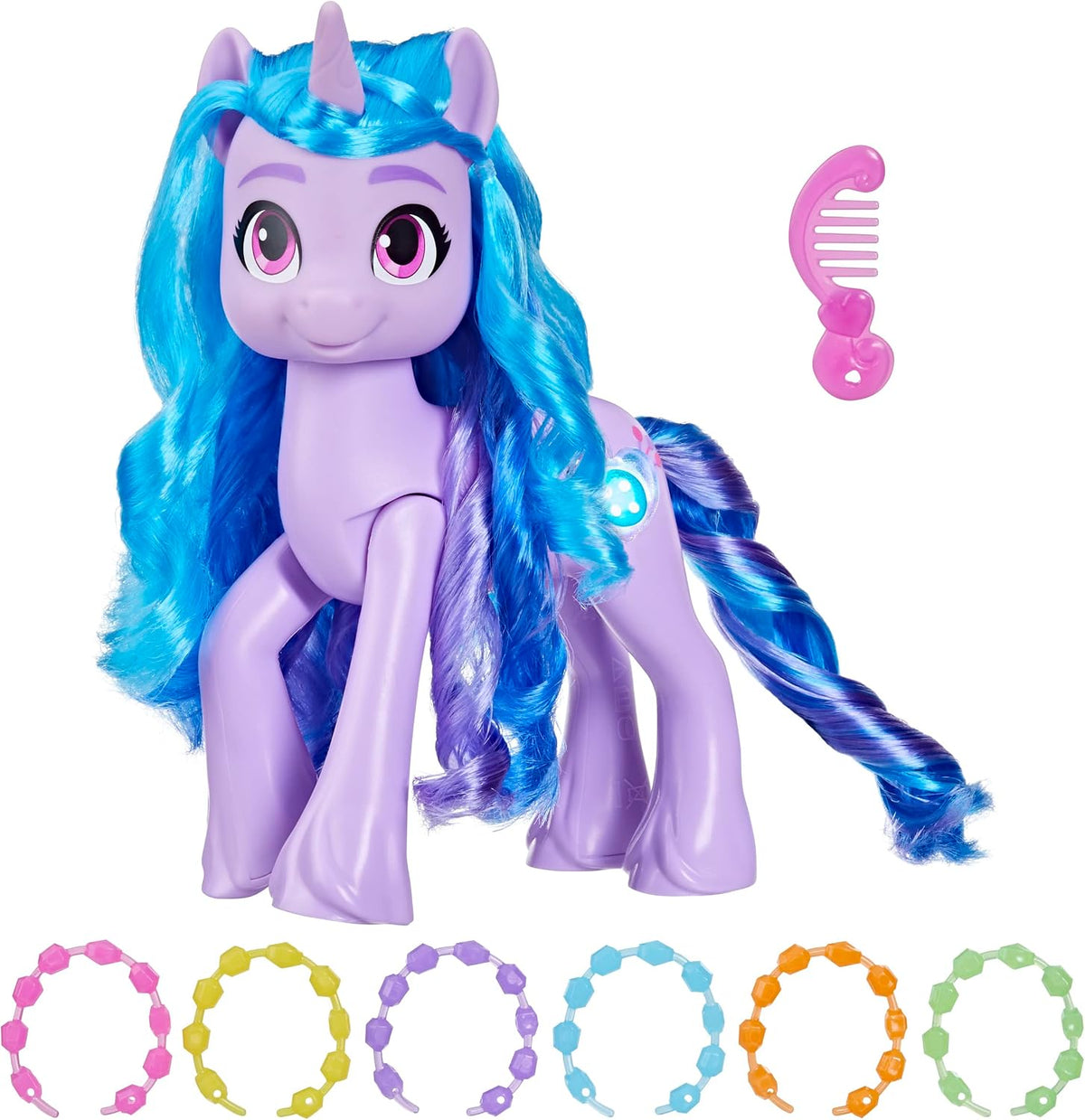 Juguetes de My Little Pony: Make Your Mark Izzy Moonbow See Your Sparkle con Sonidos, Música y Luces