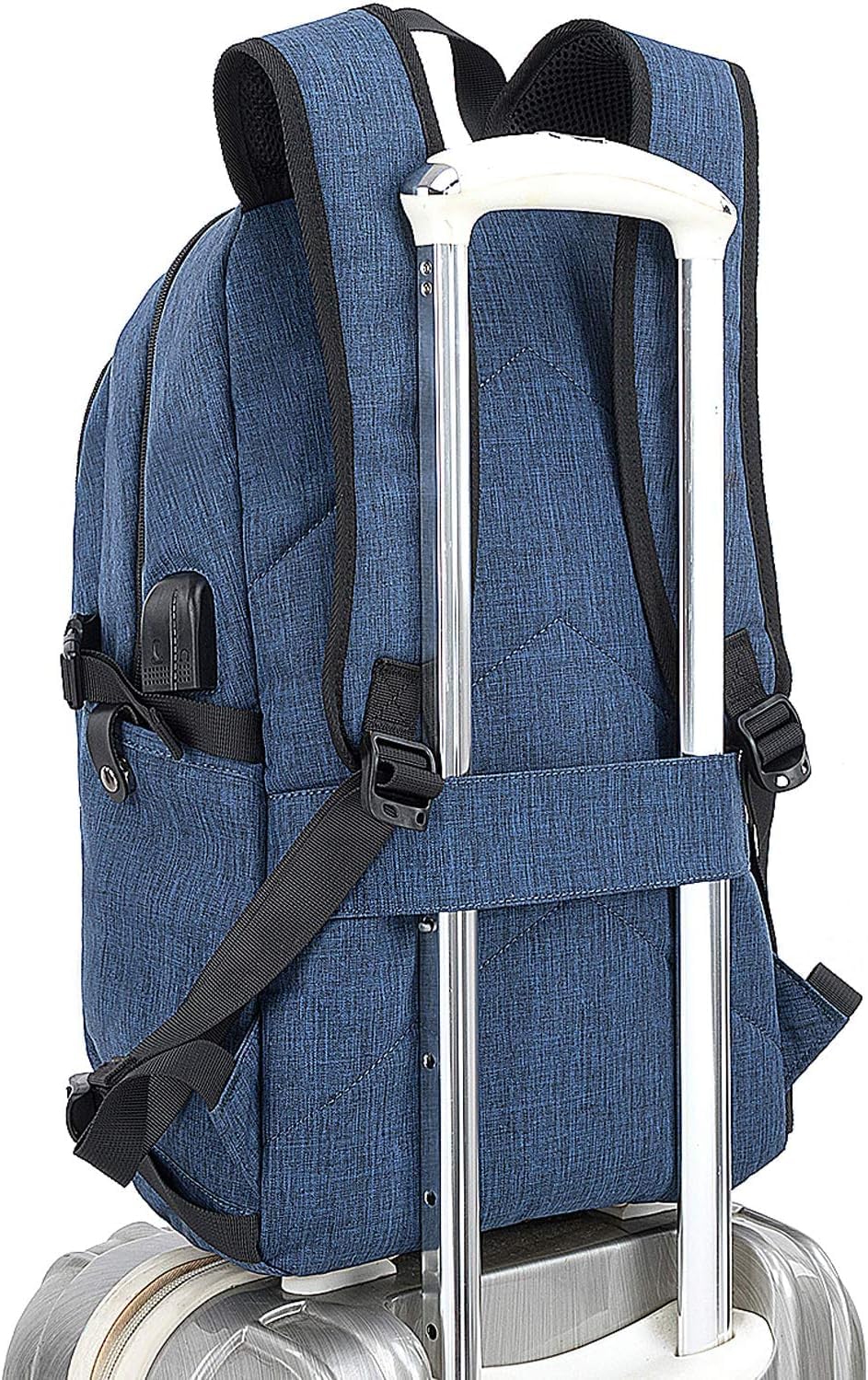 Tzowla, mochila de negocios para computadora portátil antirrobo, co...