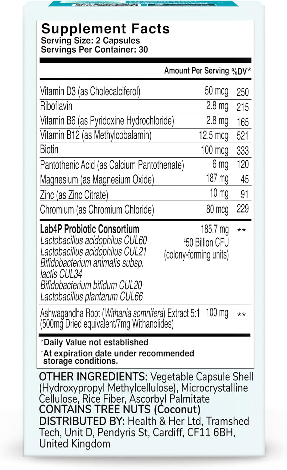Health &amp; Her Probióticos para el control de peso para mujeres,...