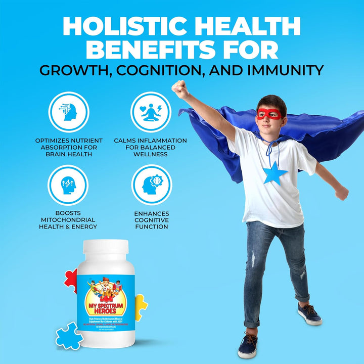 My Spectrum Heroes Suplemento multivitamínico para niños - Acetil-l...