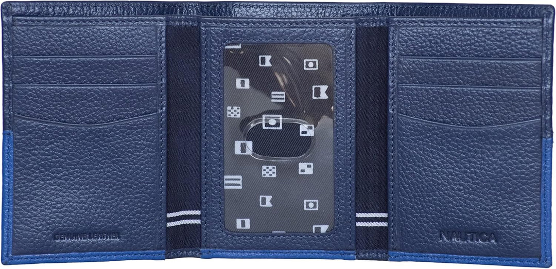 Nautica Men's Trifold Wallet | RFID Blocking Protection | ID Wi...