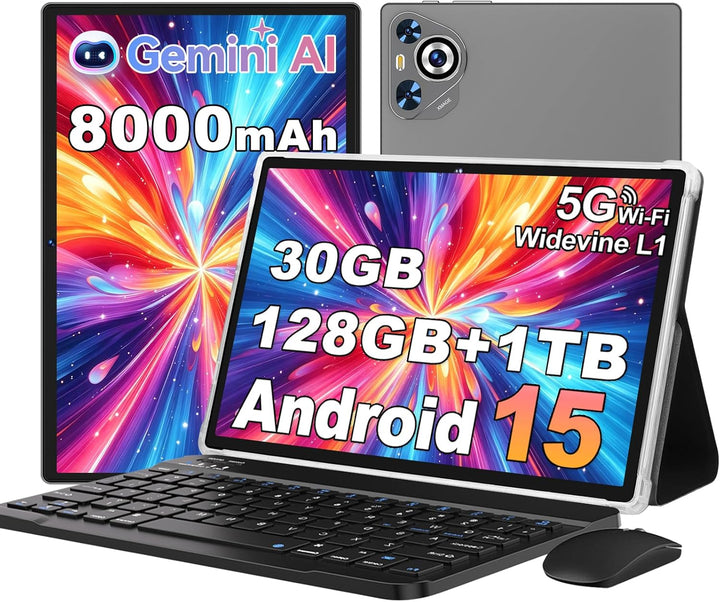 Dghrti Tablet Android 15, 30GB RAM + 128GB ROM 1TB TF, Tablet 2026...