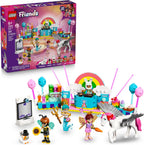 LEGO Fiesta de disfraces de amigos con unicornio y hada, juguete de construcción interactivo de cuentos con juguetes de gato y unicornio, idea creativa de regalo de cumpleaños para niñas y niños, 6+ - 42661