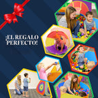Regalo para niños pequeños y niñas, piscina de pelotas, carpa de juego y túneles para niños, el mejor regalo de cumpleaños para niños de 3, 4 y 5 años, juguete emergente para bebés, juego de puntería