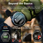 Relojes inteligentes militares para hombres, GPS y brújula integrados