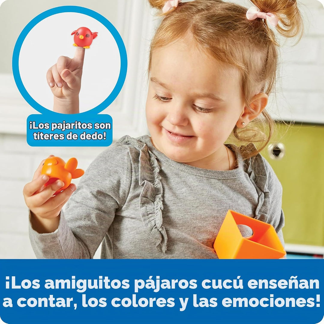 Learning Resources Peek-a-Bird Learning Buddies - 15 piezas, edad 1...
