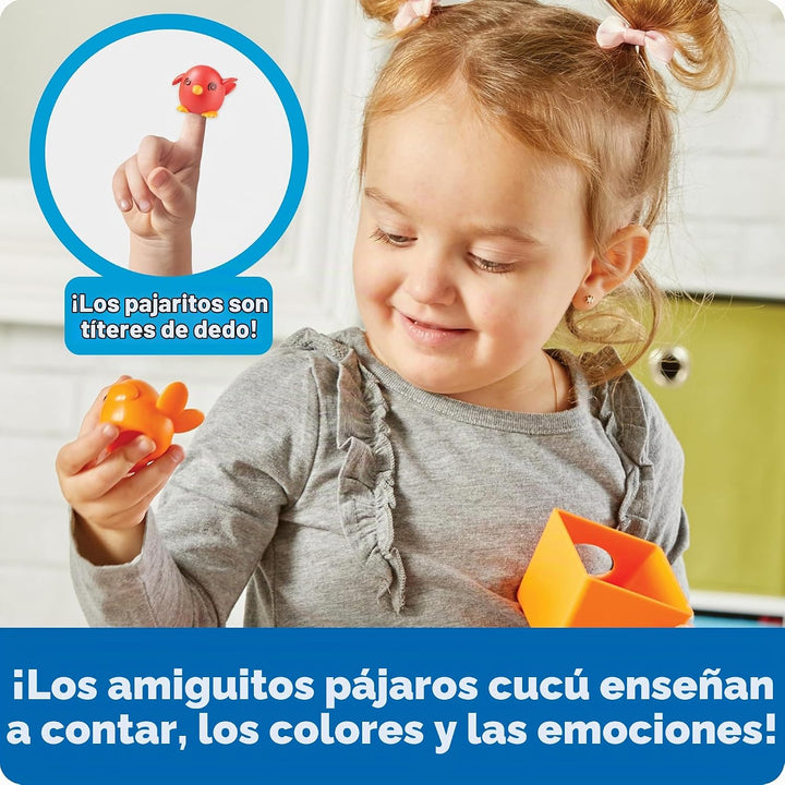 Learning Resources Peek-a-Bird Learning Buddies - 15 piezas, edad 1...