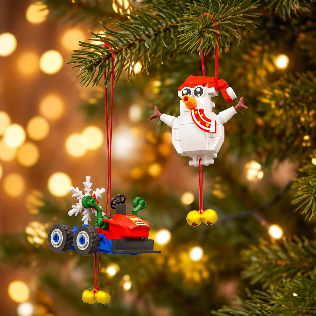 Calendario de Adviento de Navidad 2026, 24 mini adornos de construcción