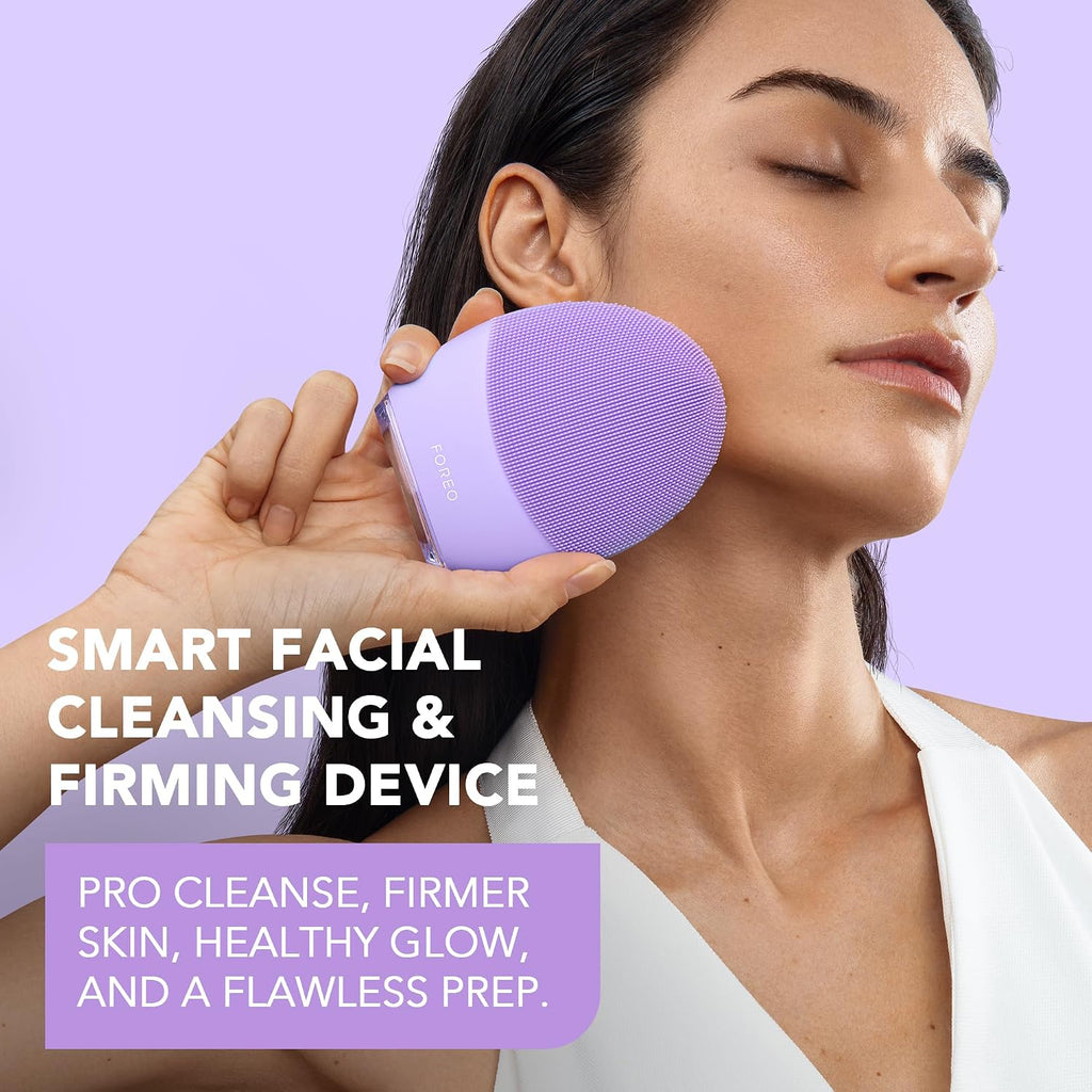 FOREO LUNA 4 Cepillo de limpieza facial - Masajeador facial reafirmante - Cuidado antienvejecimiento - Mejora la absorción - Herramientas simples para el cuidado de la piel - Piel sensible