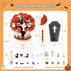 Juguetes de madera de Halloween para niños, juguetes Montessori