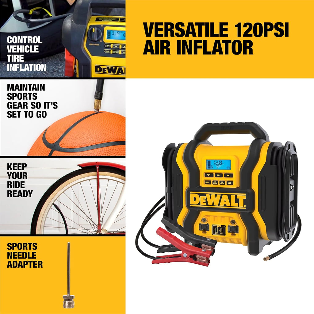 DEWALT DXAEPS14 Arrancador de salto de pico de 2000 amperios con inflador