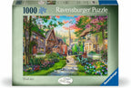 Ravensburger - Church Lane - Rompecabezas de 1000 piezas - Encantadora iglesia de pueblo inglés - Imágenes brillantes y pacíficas - Enmarcable - Calidad premium - Rompecabezas para adultos