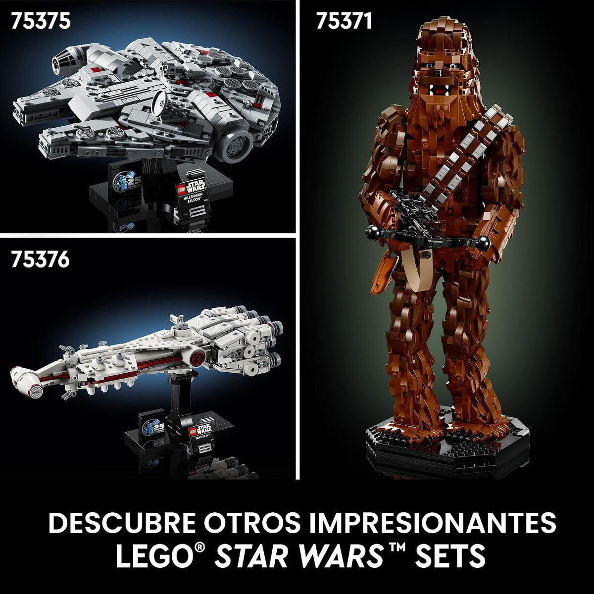 LEGO Star Wars: A New Hope Tantive IV - Juego de construcción creativo para adultos - Modelo de nave espacial del 25 aniversario - Idea de regalo coleccionable para los fanáticos de Star Wars - 75376