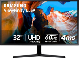 SAMSUNG 32" UJ59 Series - Monitor de computadora 4K UHD (3840x2...