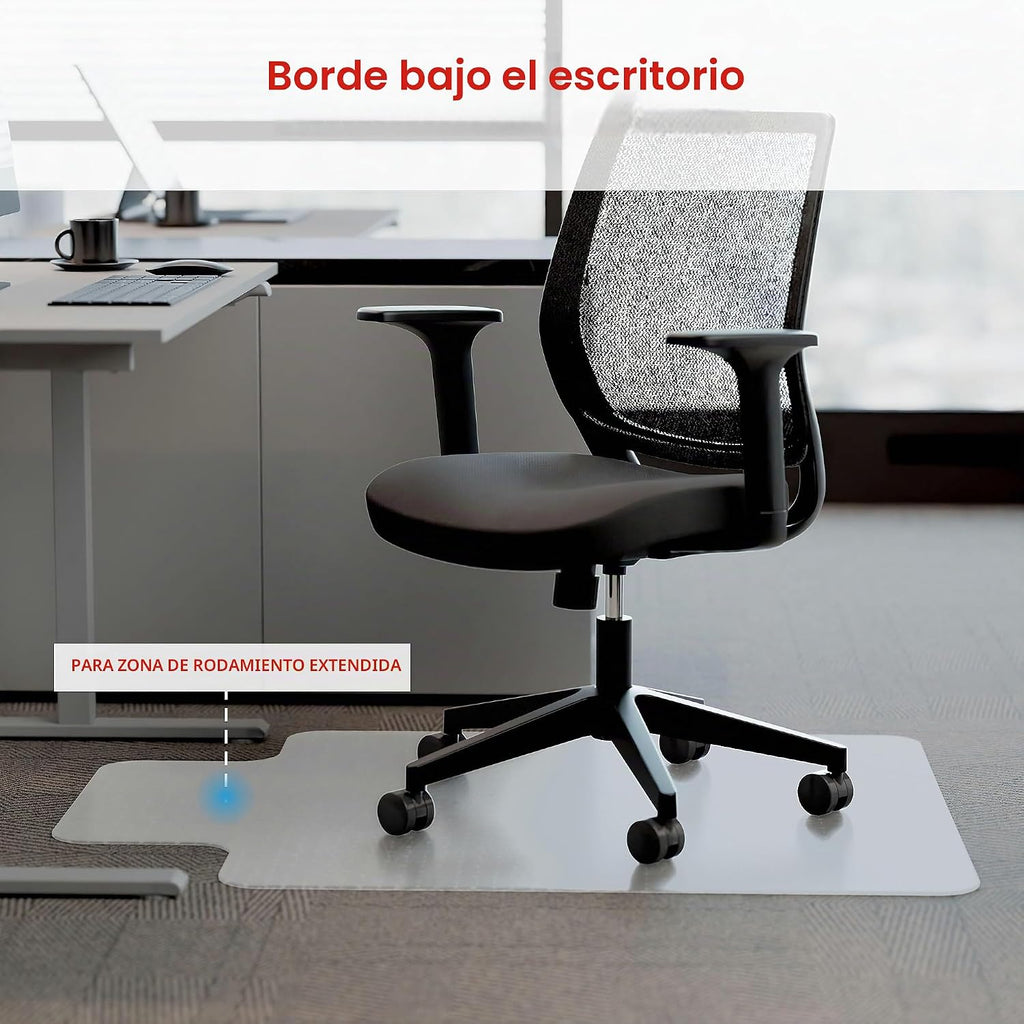 Lámpara Staples - Tapete para silla de oficina con labio, alfombra de pelo plano, 48 x 36 pulgadas