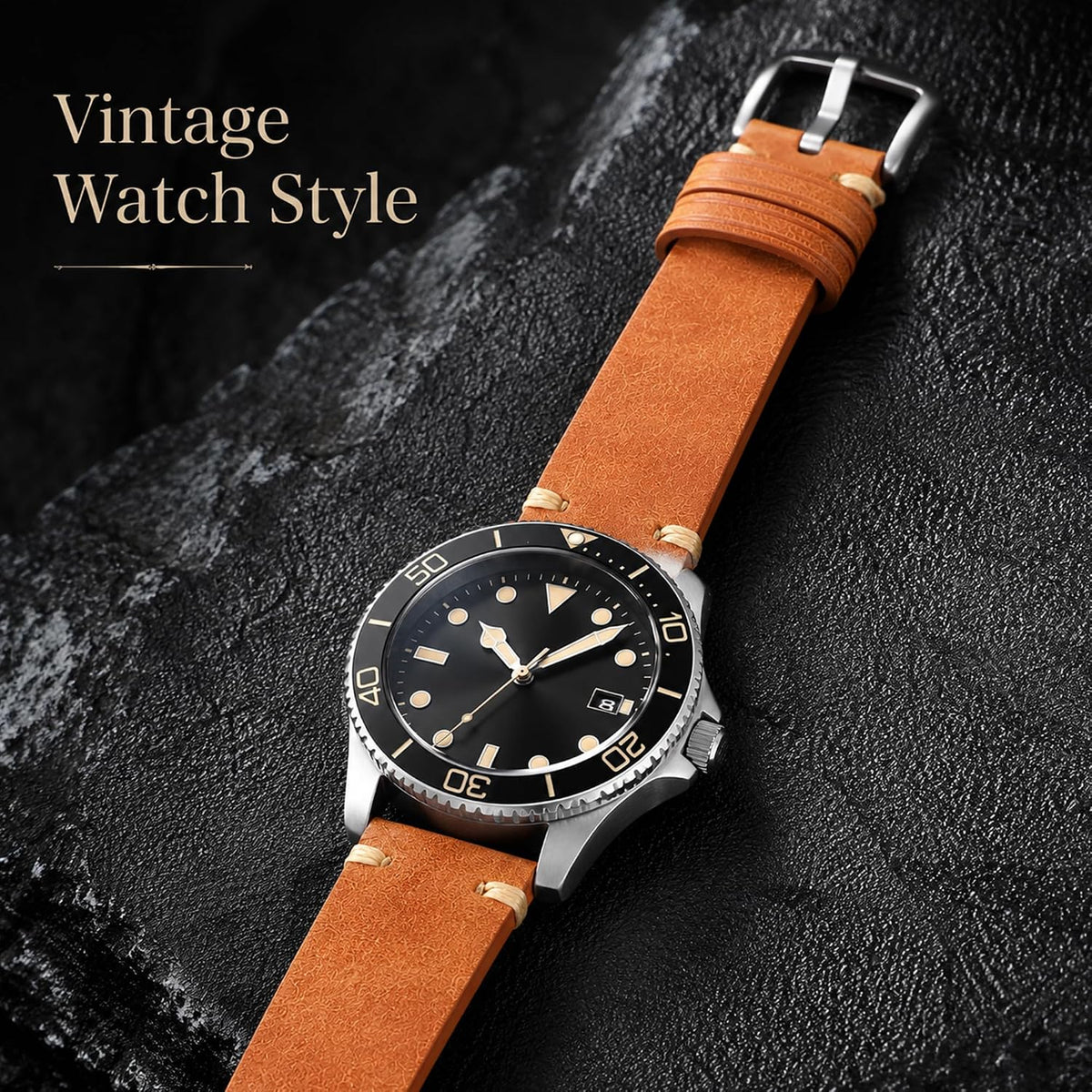 Correa de reloj de cuero para hombres y mujeres, correa de reloj de cuero de liberación rápida con correa de cuero de reloj de hebilla de plata, 0.709 in/0.787 in/0.866 in correa de reloj