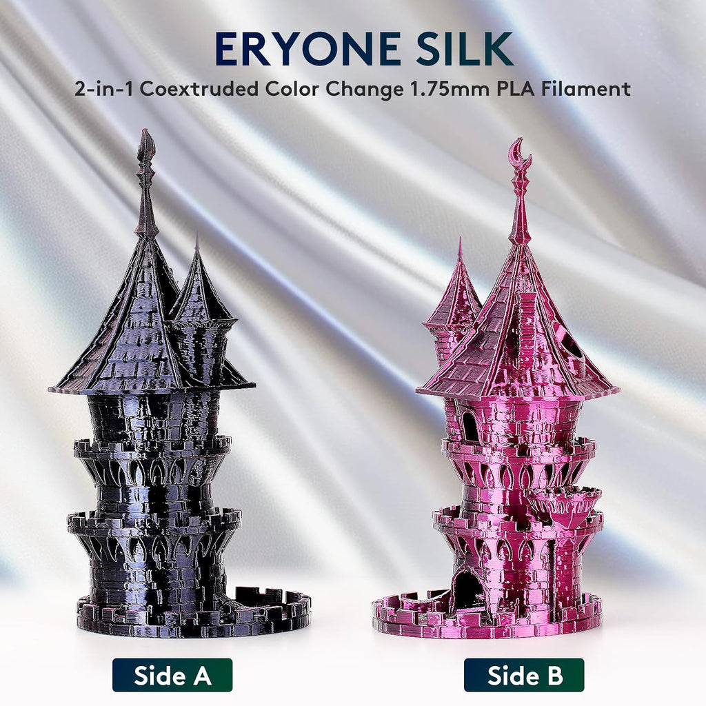 ERYONE Seda de Doble Color PLA - Filamento para Impresora 3D 1.75mm...