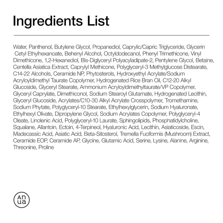 ANUA 3 Ceramide Pantenol Moisture Barrier Cream, hidratante facial...