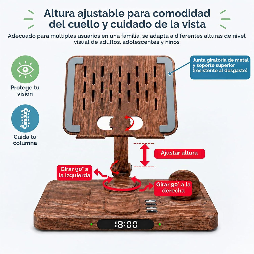 Estación de carga inalámbrica para dispositivos Apple, solo para carga de