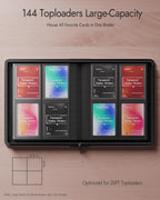Carpeta de carga superior con 4 bolsillos con ventana de