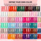 COSCELIA Kit de esmalte de uñas en gel de 53 piezas con luz UV y ki...