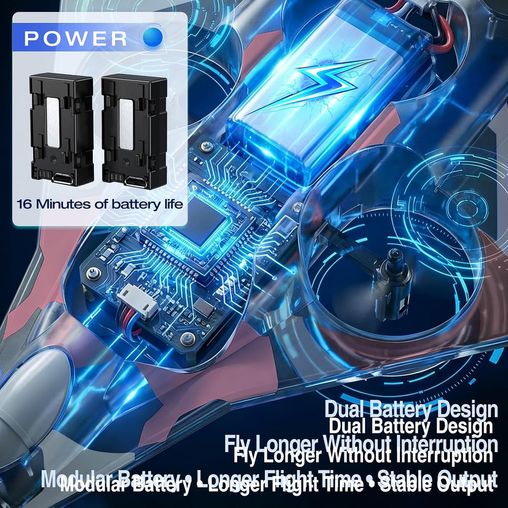 Avión de espuma Rc Planes con luces LED, avión de control remoto, avión de combate para niños y adultos de 8 a 16 años, 360 °F, rollo de acrobacias, drones para niños de 8 a 12 años, regalos