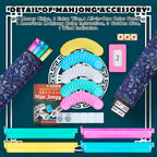 Nuevo juego de mahjong americano, 166 azulejos premium con dados de metal