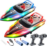 BEZGAR Barco a control remoto, 2 paquetes de 10 pulgadas, barco RC...
