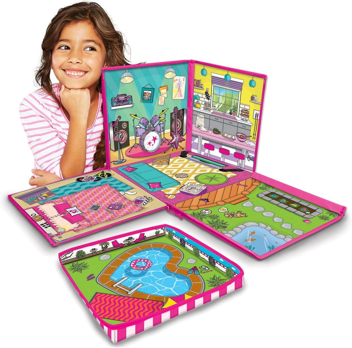Caja ZipBin con cierres para guardar hasta 40 Barbies; se puede uti...