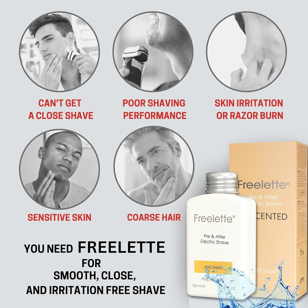 Loción Crema Pre-Afeitado Eléctrico y Post-Afeitado - Mejor para Af...