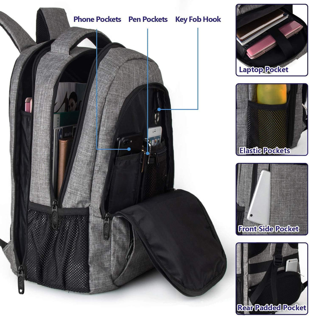 Mochila para portátil de viaje, para negocios, antirrobo, delgada,...