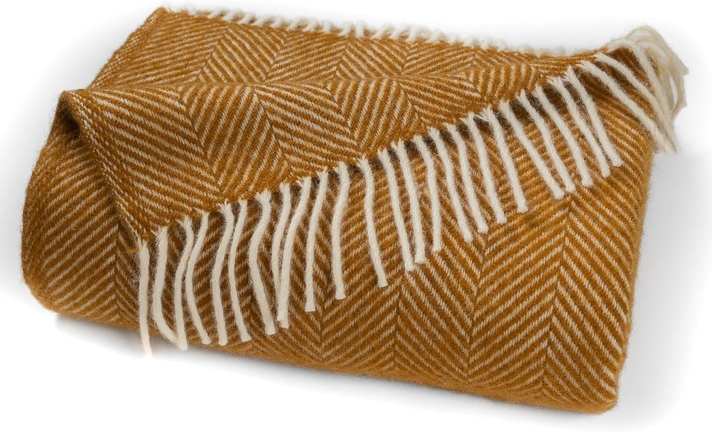 Highland Tweeds - Manta de lana virgen 100% pura (whisky)