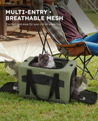 Pecute Transportador para gatos estable, transportador de mascotas con
