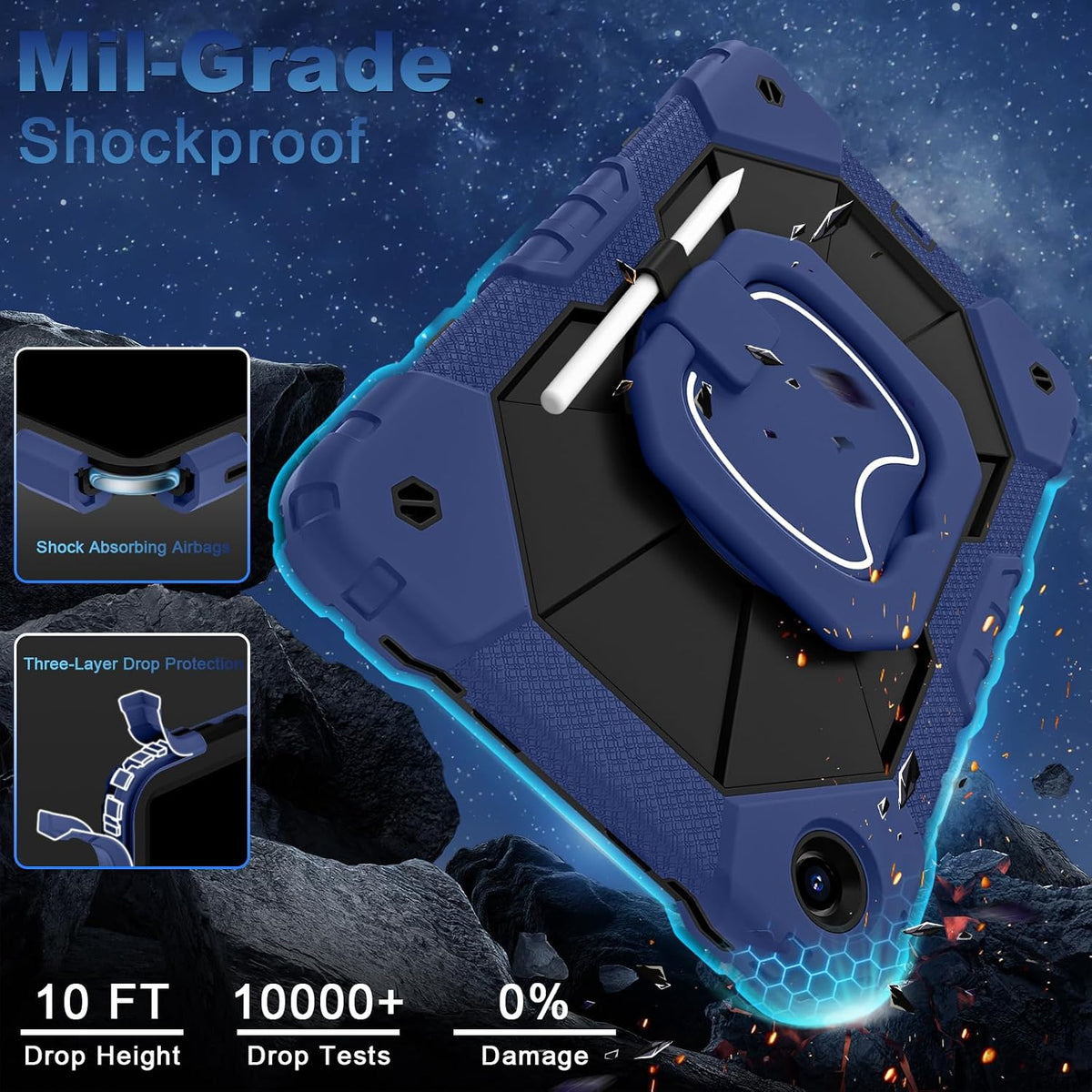 WESOROL - Funda para Galaxy Tab A11 Plus/A9 Plus de 11 pulgadas Samsung Tab A11+/A9+