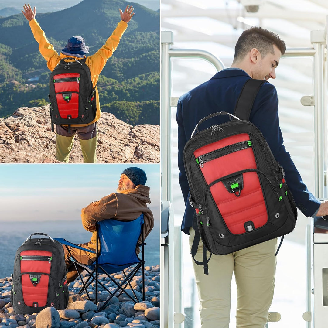 Z-MGKISS - Mochila extra grande para portátil de 18.4-19 pulgadas,...