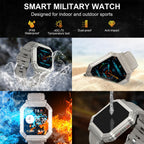 Reloj inteligente para hombre, rastreador de actividad física: relojes inteligentes militares para hombres, relojes digitales para hombre, marca/respuesta de llamadas, correr, resistente al agua, reloj inteligente, teléfonos Android, iPhone, Samsung