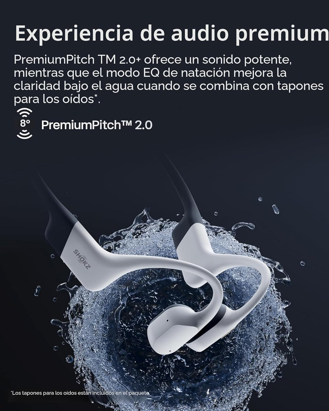 SHOKZ OpenSwim Pro - Auriculares deportivos de conducción ósea Blue...