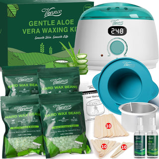 VENNCO - Kit de depilación para mujeres y hombres, kit de depilació...