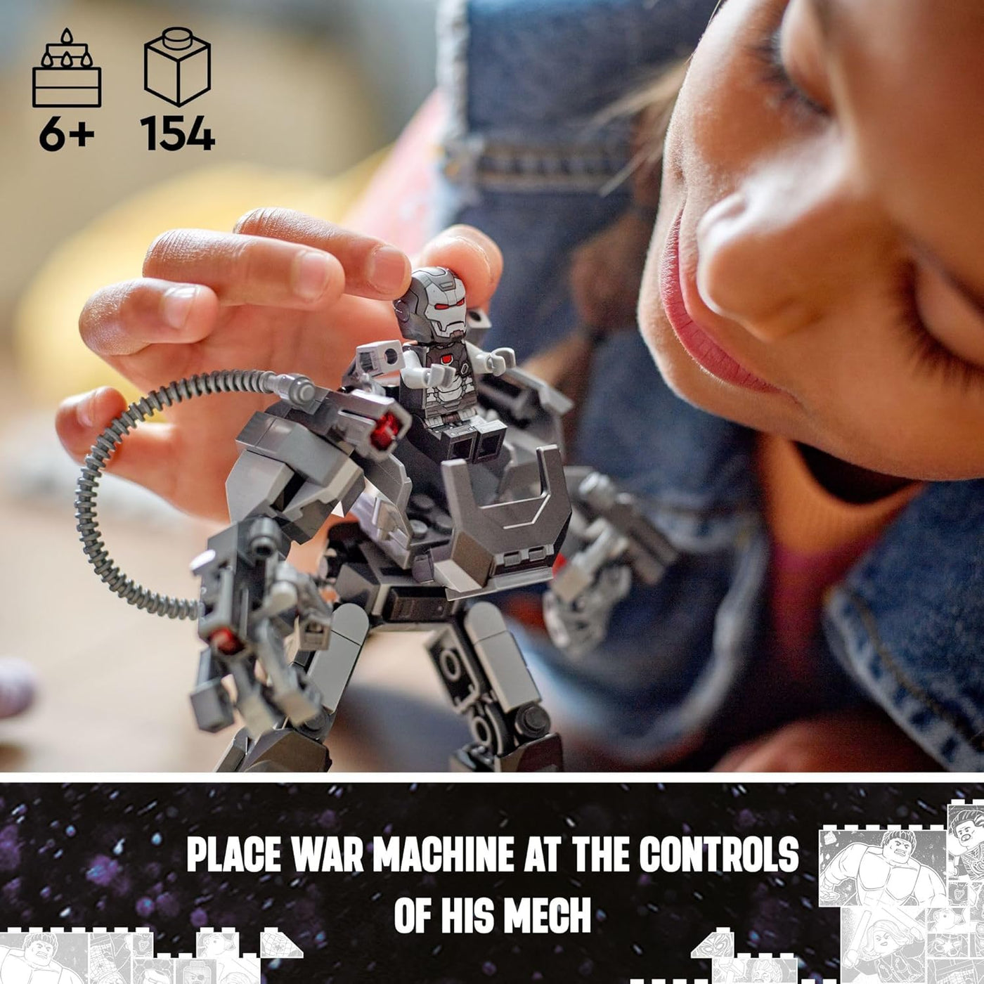 LEGO Marvel War Machine Mech Armor figura de acción de